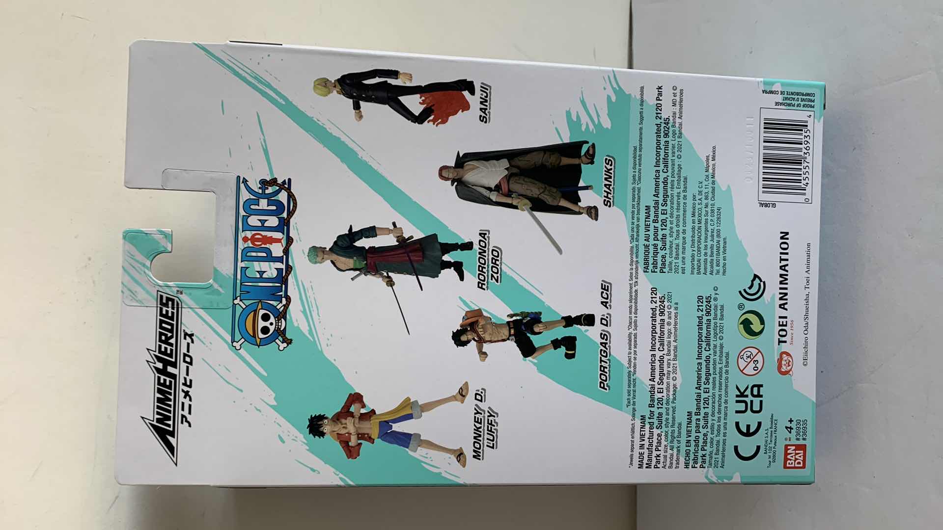 Photo 2 of ANIME HEROES ONE PIECE SHANKS ACTION FIGURE NIB $25