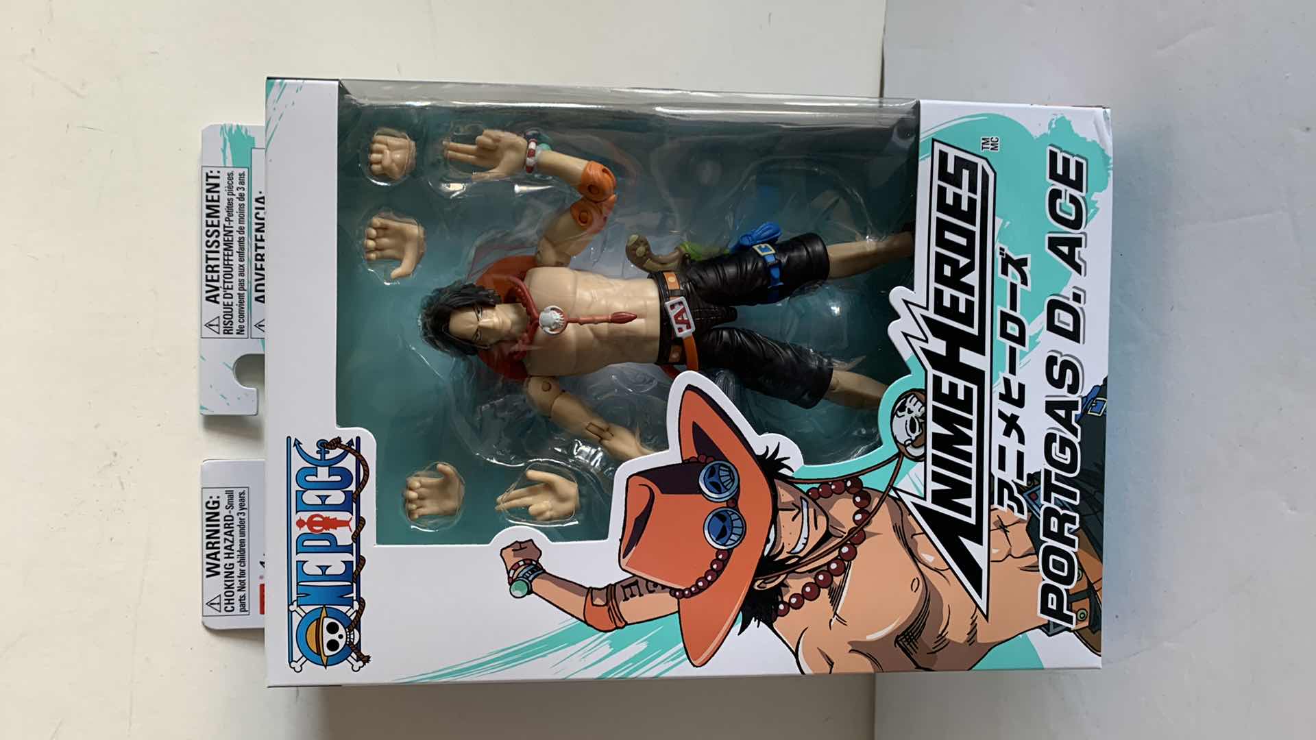 Photo 1 of ANIME HEROES ONE PIECE PORTGAS D. ACE ACTION FIGURE NIB $22