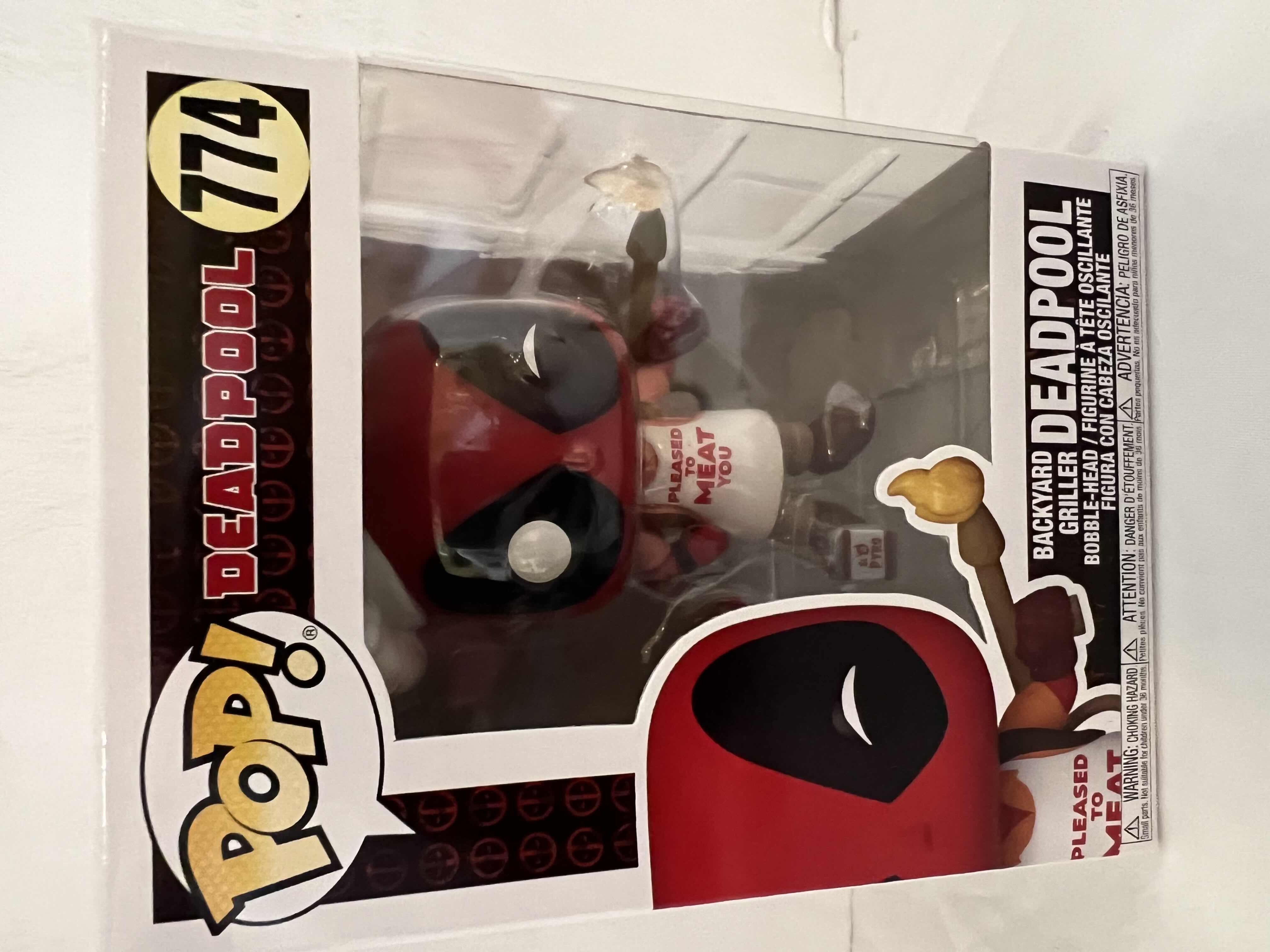 Photo 1 of NEW FUNKO POP! DEADPOOL #774 “BACKYARD GRILLER” BOBBLEHEAD FIGURE