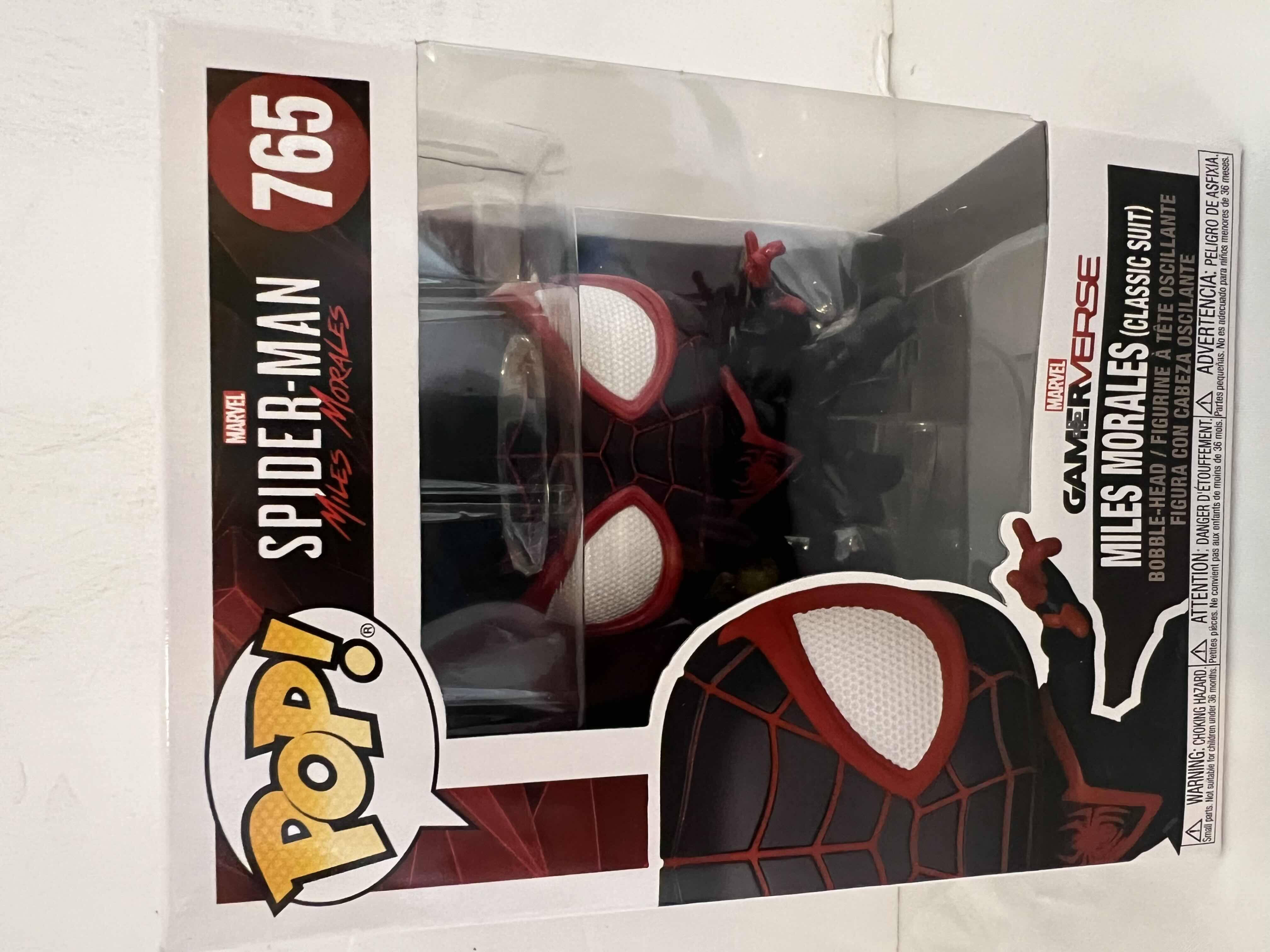 Photo 1 of NIB FUNKO POP! MARVEL SPIDER-MAN “MILES MORALES” BOBBLE-HEAD ACTION FIGURE