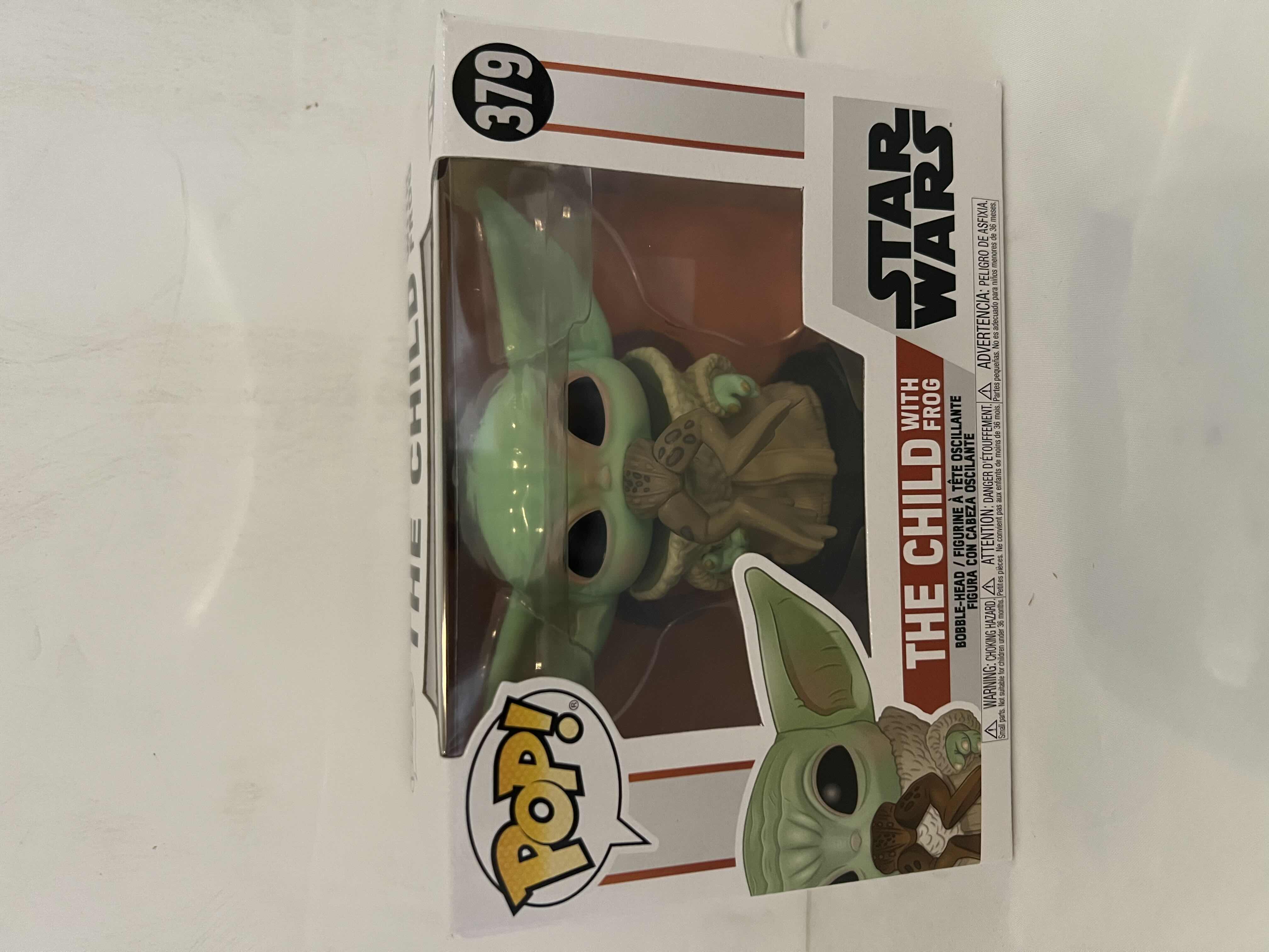 Photo 1 of NEW FUNKO POP! STAR WARS #379 “THE CHILD WITH FROG” BOBBLE-HEAD VINYL FIGURE 