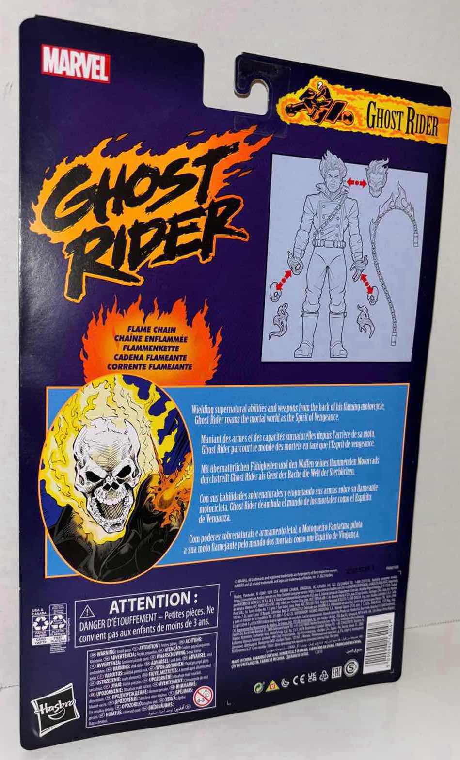 Photo 4 of NEW 2-PACK HASBRO MARVEL COMICS GHOST RIDER ACTION FIGURE, “GHOST RIDER”