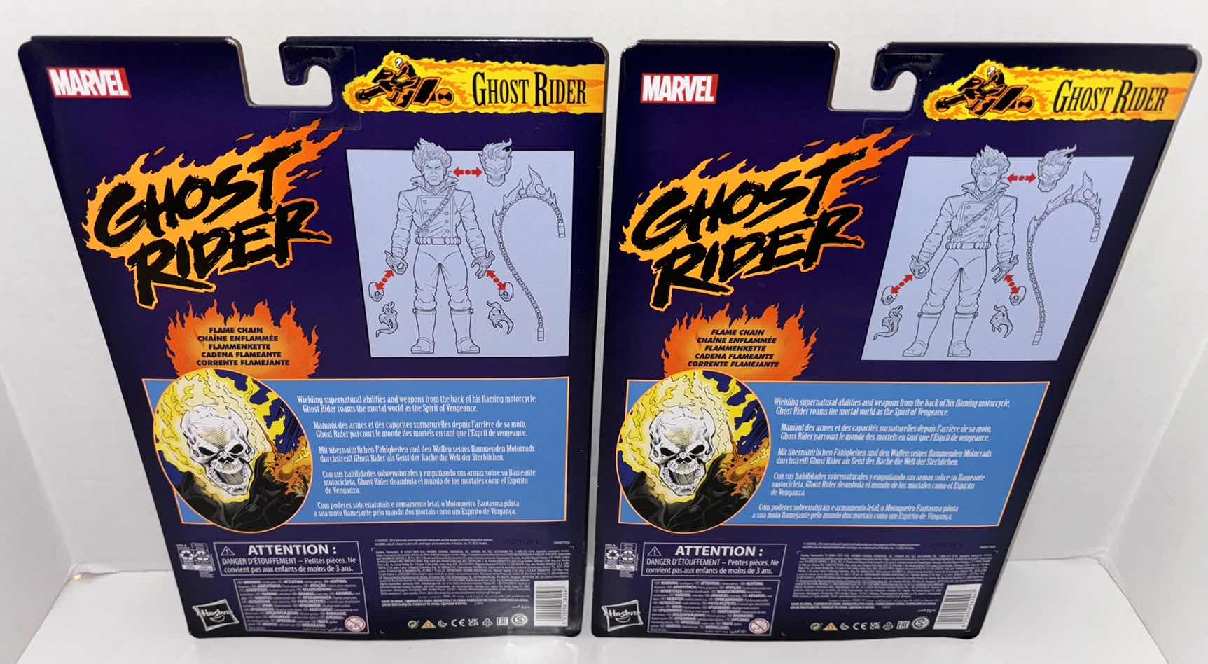 Photo 2 of NEW 2-PACK HASBRO MARVEL COMICS GHOST RIDER ACTION FIGURE, “GHOST RIDER”