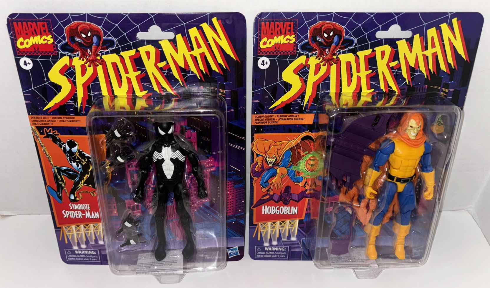 Photo 1 of NEW 2-PACK HASBRO MARVEL COMICS SPIDER-MAN ACTION FIGURES, “SYMBIOTE SPIDER-MAN” & “HOBGOBLIN”