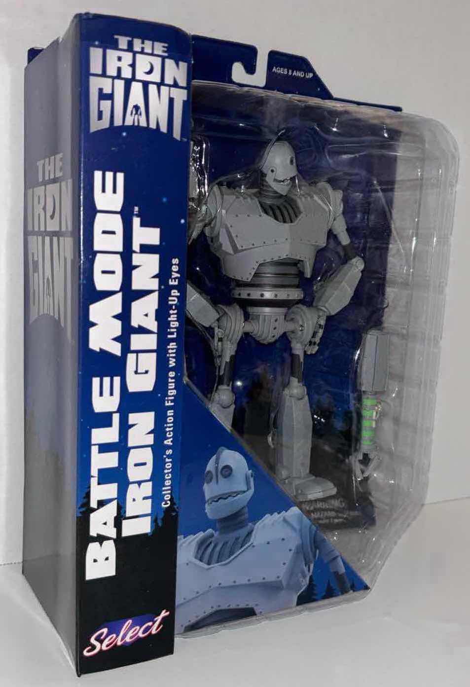 Photo 1 of NEW DIAMOND SELECT TOYS THE IRON GIANT COLLECTOR’S ACTION FIGURE & ACCESSORIES, “BATTLE MODE IRON GIANT” W LIGHT UP EYES