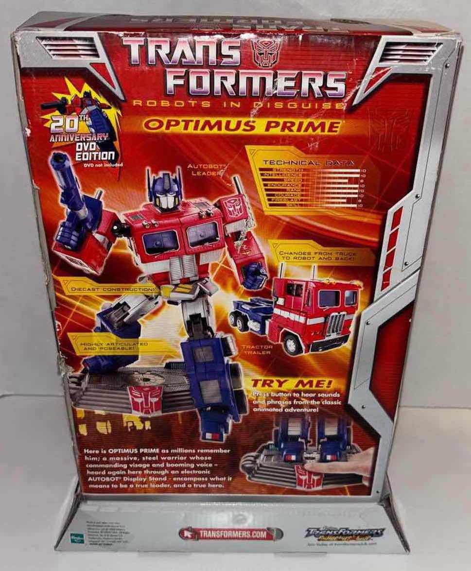 Photo 7 of NEW 2006 HASBRO TRANSFORMERS 20TH ANNIVERSARY ROBOTS IN DISGUISE, “AUTOBOT OPTIMUS PRIME”