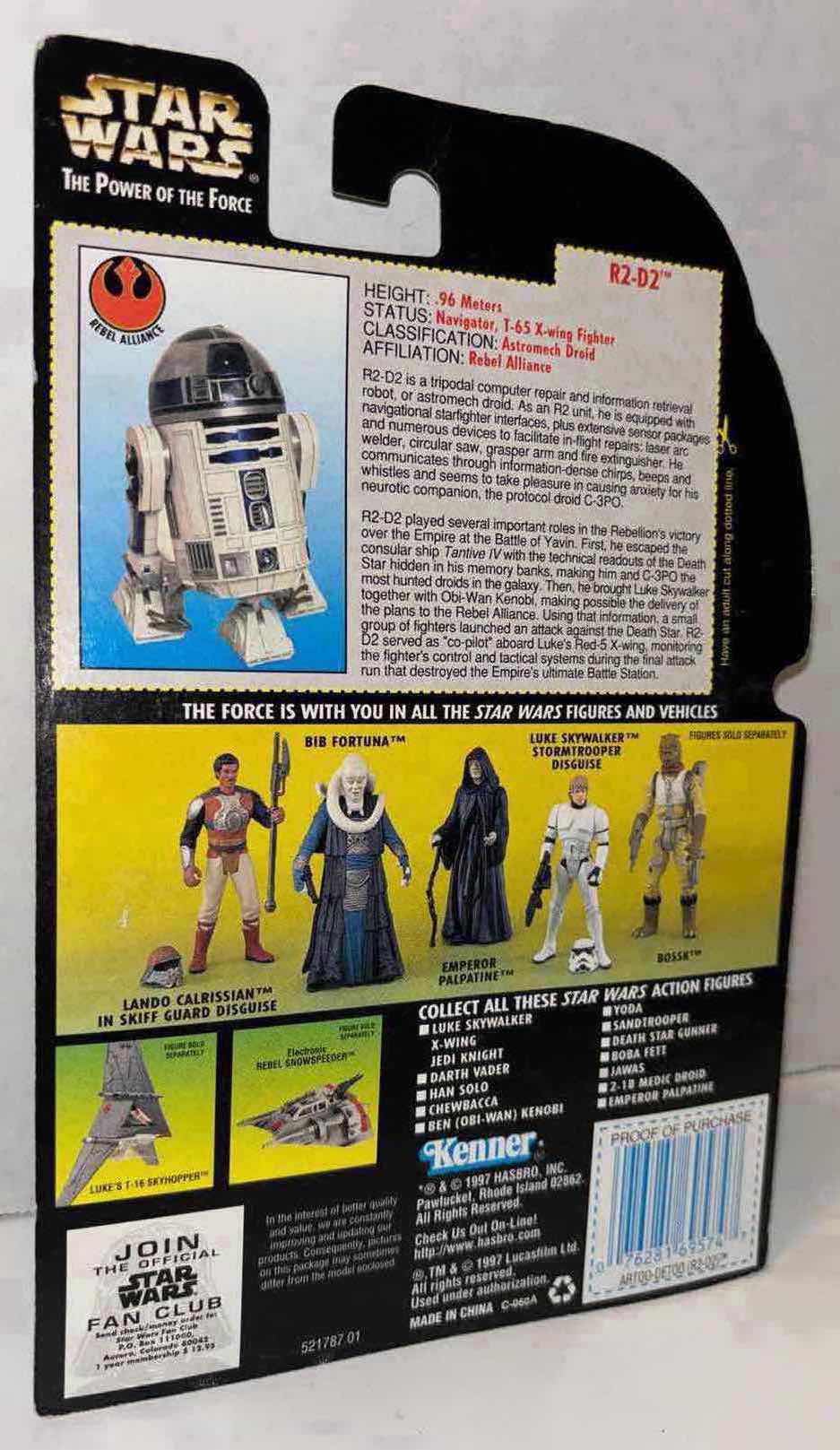 Photo 2 of NEW 1997 HASBRO KENNER STAR WARS THE POWER OF THE FORCE “R2-D2 W LIGHT-PIPE EYE PORT & RETRACTABLE LEG” ACTION FIGURE