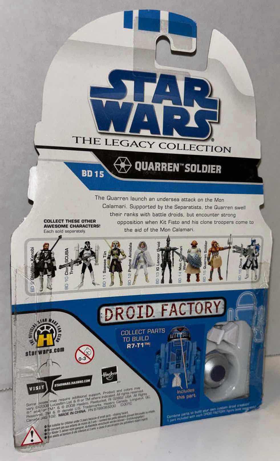 Photo 2 of NEW 2008 HASBRO STAR WARS THE LEGACY COLLECTION “QUARREN SOLDIER” ACTION FIGURE & ACCESSORIES