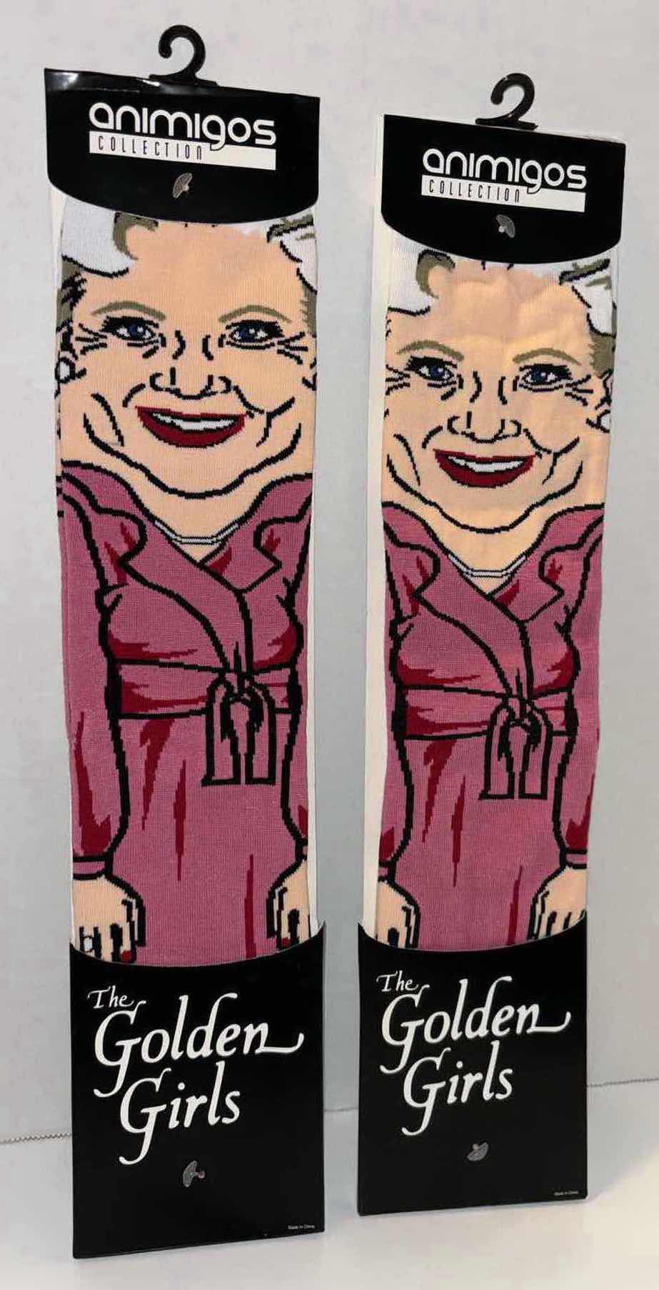 Photo 1 of NEW 2-PACK BIOWORLD THE ANIMIGOS COLLECTION “THE GOLDEN GIRLS ROSE 360” CREW SOCKS (MENS SIZE 8-12)