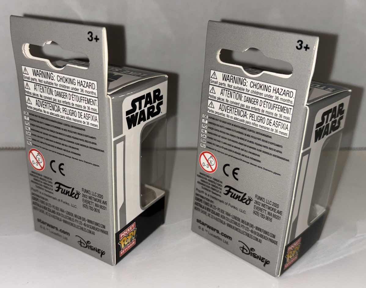 Photo 2 of NEW 2-PACK FUNKO POP! STAR WARS POCKET POP KEYCHAIN, “LUKE SKYWALKER & STORMTROOPER”