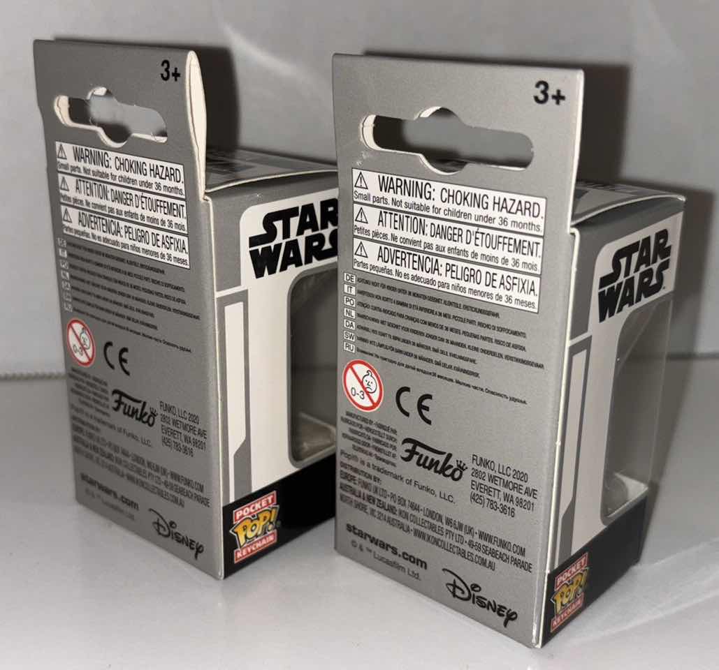 Photo 2 of NEW 2-PACK FUNKO POP! STAR WARS POCKET POP KEYCHAIN, “YODA & PRINCESS LEIA”