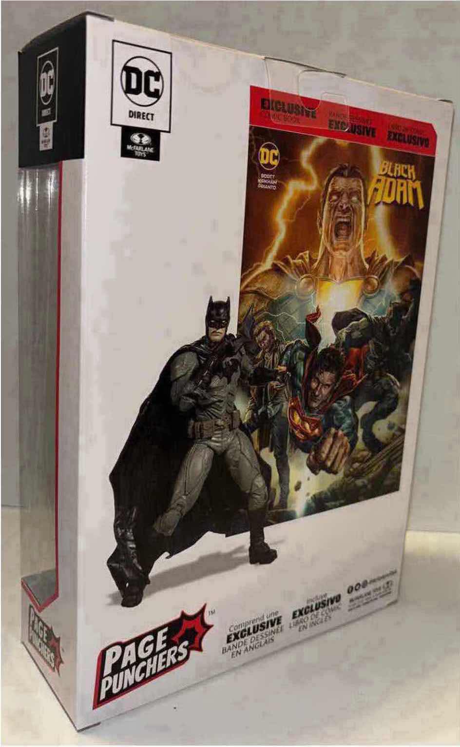 Photo 3 of NEW 2-PACK MCFARLANE TOYS DC DIRECT PAGE PUNCHERS “BATMAN” ACTION FIGURE, ACCESSORIES & BLACK ADAM COMIC ENGLISH COMIC BOOK