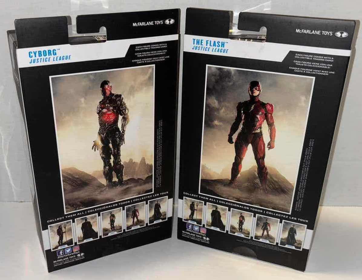 Photo 6 of NEW 2-PACK MCFARLANE TOYS DC MULTIVERSE ACTION FIGURE & ACCESSORIES, JUSTICE LEAGUE: “CYBORG” & “THE FLASH”