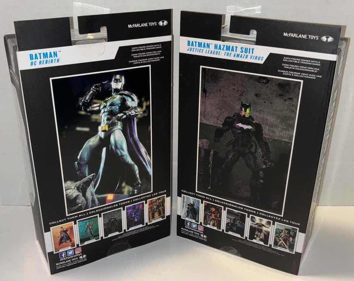 Photo 6 of NEW 2-PACK MCFARLANE TOYS DC MULTIVERSE ACTION FIGURE & ACCESSORIES, DC REBIRTH “BATMAN” & JUSTICE LEAGUE: THE AMAZO VIRUS “BATMAN HAZMAT SUIT”