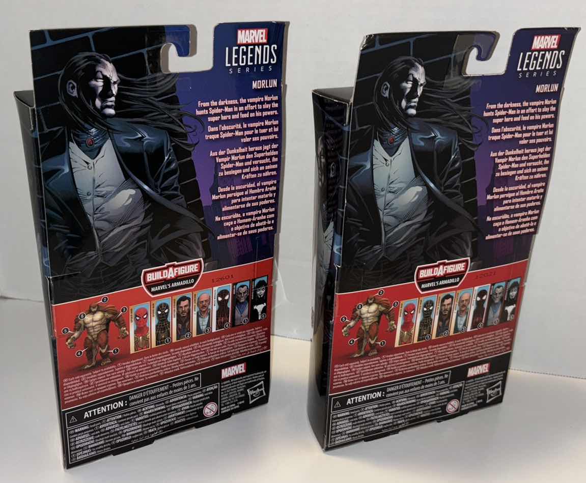 Photo 3 of NEW 2-PACK HASBRO LEGENDS SERIES MARVEL SPIDER-MAN ACTION FIGURE, "MORLUN"