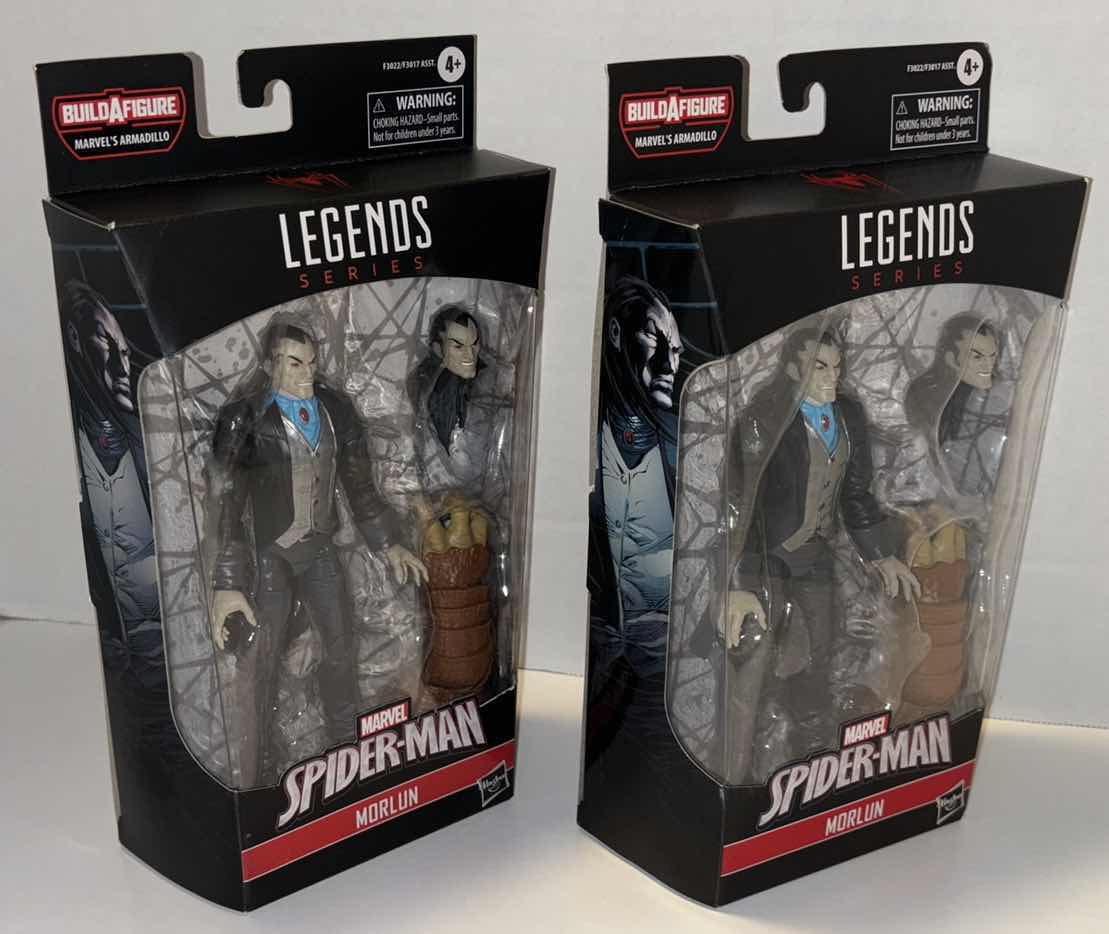 Photo 2 of NEW 2-PACK HASBRO LEGENDS SERIES MARVEL SPIDER-MAN ACTION FIGURE, "MORLUN"