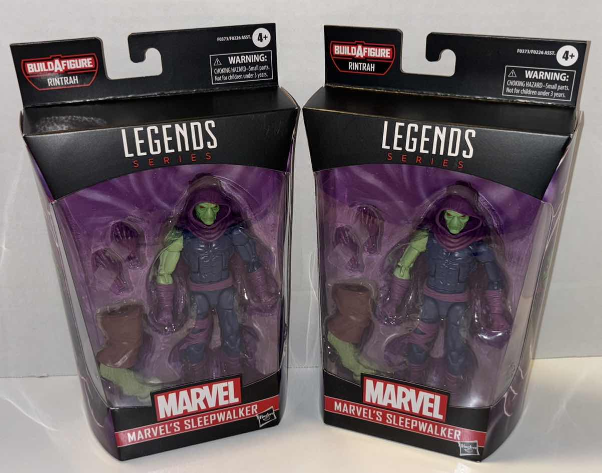 Photo 1 of NEW 2-PACK HASBRO LEGENDS SERIES MARVEL ACTION FIGURE, "MARVEL'S SLEEPWALKER"