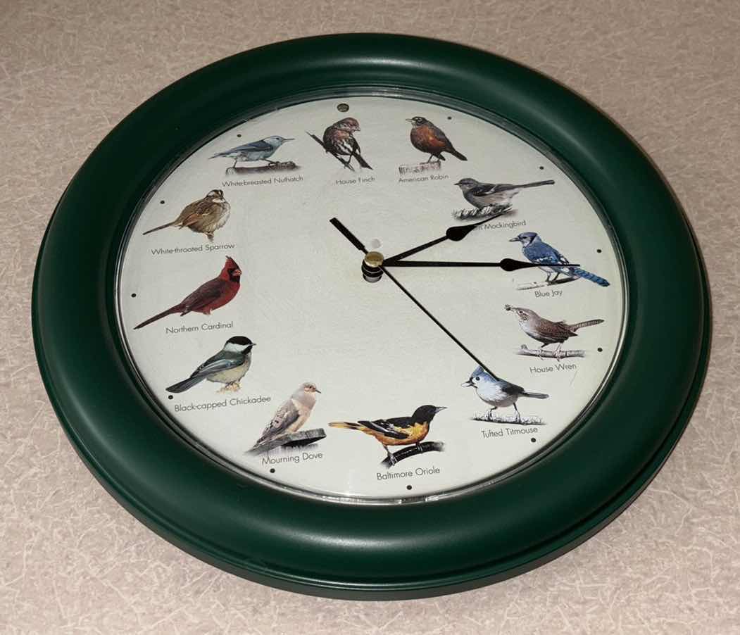 Photo 1 of MARK FELDSTEIN ORIGINAL SINGING BIRD 10.7” CLOCK