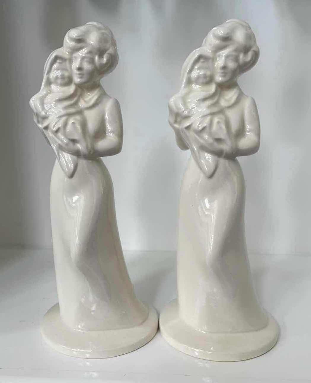 Photo 1 of MOTHER AND CHILD FIGURINE PORCELAIN 10” (2)