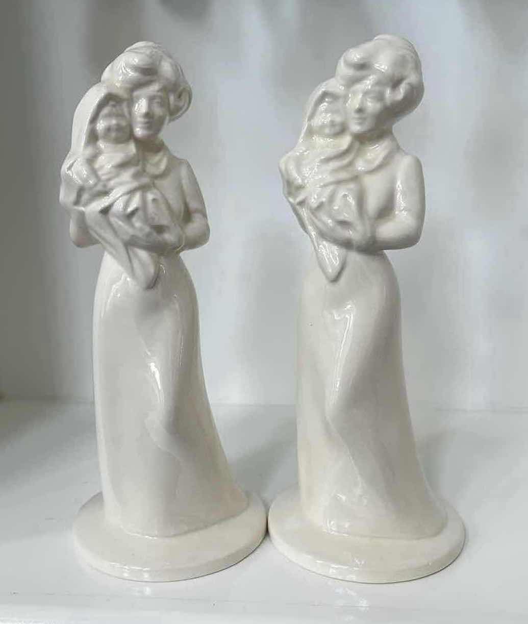 Photo 3 of MOTHER AND CHILD FIGURINE PORCELAIN 10” (2)