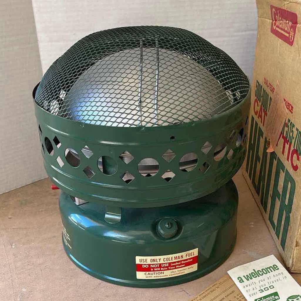 Photo 3 of NEW VINTAGE COLEMAN CATALYTIC HEATER 5000-8000 BTU GREEN (MODEL 515-700)