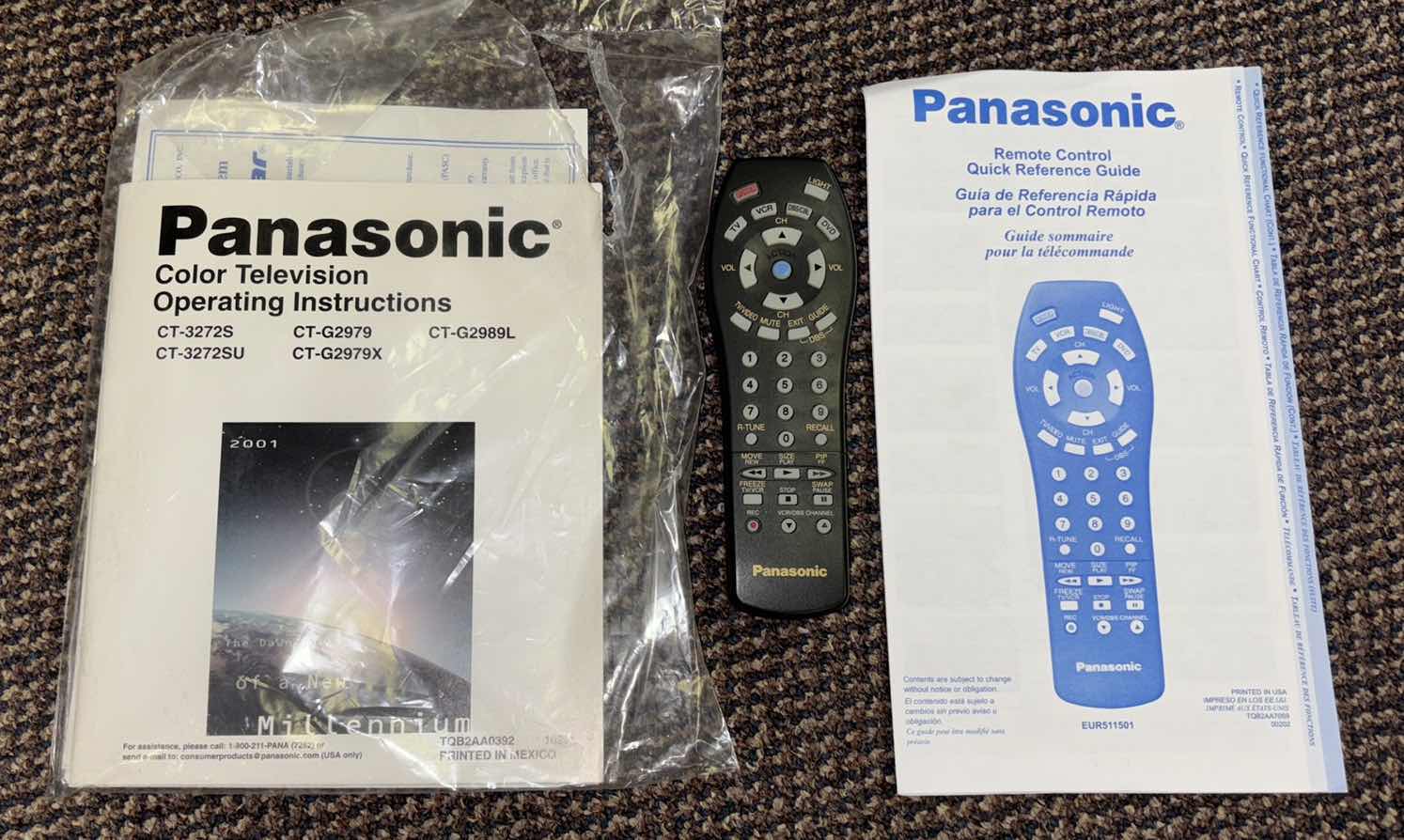 Photo 2 of PANASONIC 32” CRT TV W REMOTE & PAPERWORK