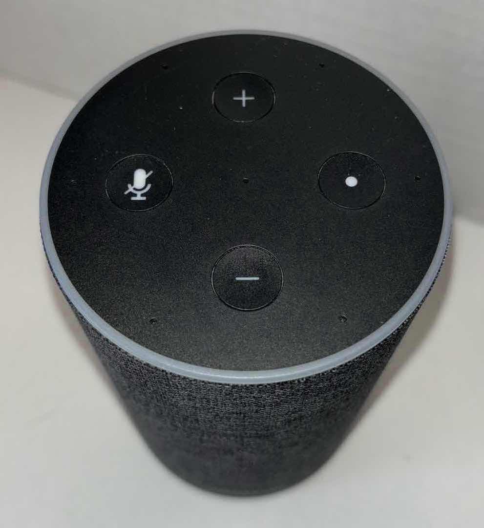 Photo 2 of AMAZON ECHO SMART SPEAKER W ALEXA DOLBY SOUND, 2ND GENERATION W CORD (CHARCOAL)