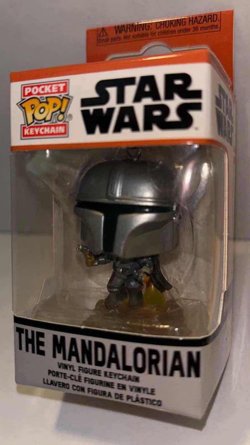 Photo 2 of NEW 2-PACK FUNKO POP! STAR WARS POCKET POP VINYL FIGURE KEYCHAIN, “MANDALORIAN W BLASTER” & “MANDALORIAN”