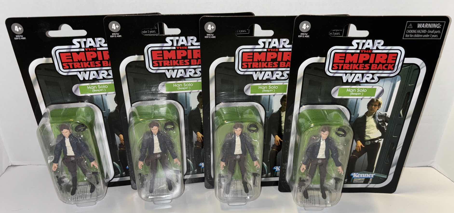 Photo 1 of NEW 4-PACK HASBRO STAR WARS THE VINTAGE COLLECTION ACTION FIGURE & ACCESSORIES, THE EMPIRE STRIKES BACK “HAN SOLO (BESPIN)”