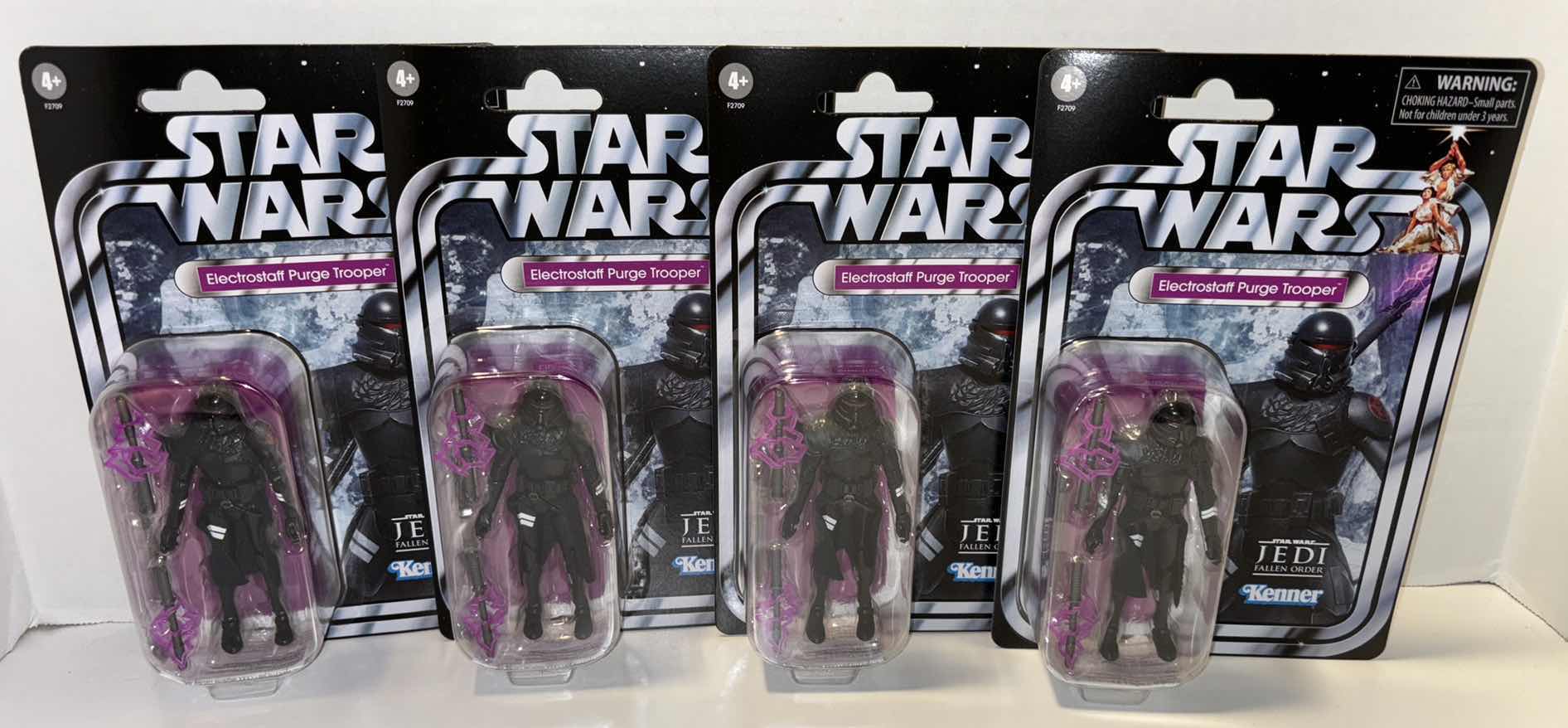 Photo 1 of NEW 4-PACK HASBRO KENNER STAR WARS THE VINTAGE COLLECTION ACTION FIGURE & ACCESSORIES, JEDI FALLEN ORDER “ELECTROSTAFF PURGE TROOPER”