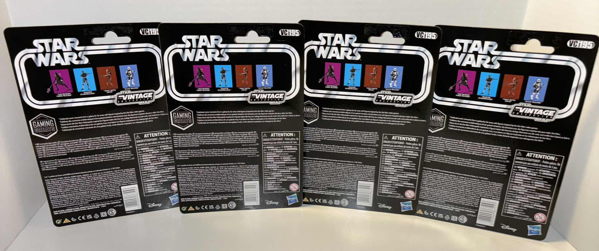 Photo 3 of NEW 4-PACK HASBRO KENNER STAR WARS THE VINTAGE COLLECTION ACTION FIGURE & ACCESSORIES, JEDI FALLEN ORDER “ELECTROSTAFF PURGE TROOPER”