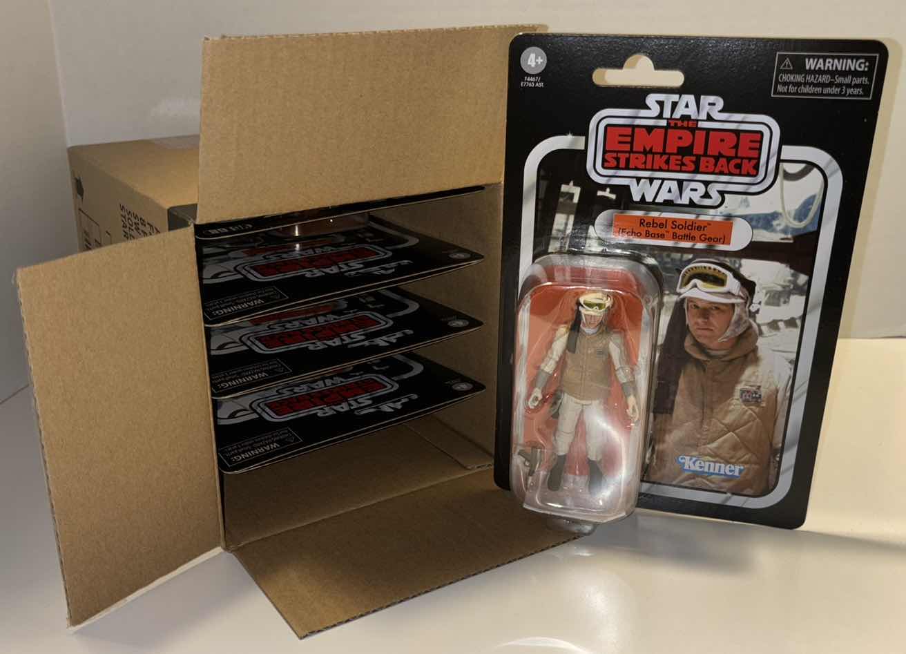 Photo 1 of NEW 8-PACK CASE HASBRO STAR WARS THE VINTAGE COLLECTION ACTION FIGURE & ACCESSORIES, THE EMPIRE STRIKES BACK “REBEL SOLDIER (ECHO BASE BATTLE GEAR)”