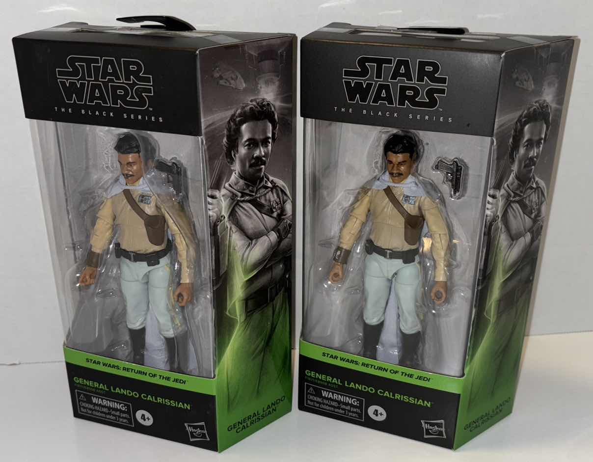 Photo 1 of NEW 2-PACK HASBRO STAR WARS THE BLACK SERIES ACTION FIGURE & ACCESSORIES, RETURN OF THE JEDI “GENERAL LANDO CALRISSIAN”