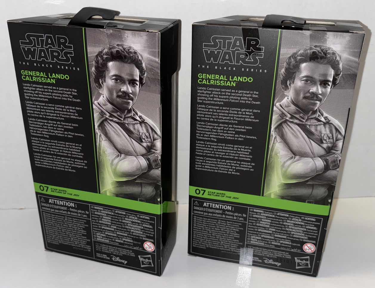 Photo 2 of NEW 2-PACK HASBRO STAR WARS THE BLACK SERIES ACTION FIGURE & ACCESSORIES, RETURN OF THE JEDI “GENERAL LANDO CALRISSIAN”