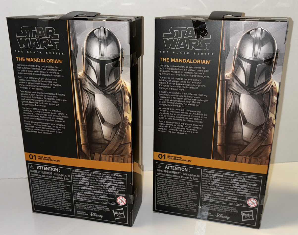 Photo 2 of NEW 2-PACK HASBRO STAR WARS THE BLACK SERIES ACTION FIGURE & ACCESSORIES, THE MANDALORIAN “THE MANDALORIAN”