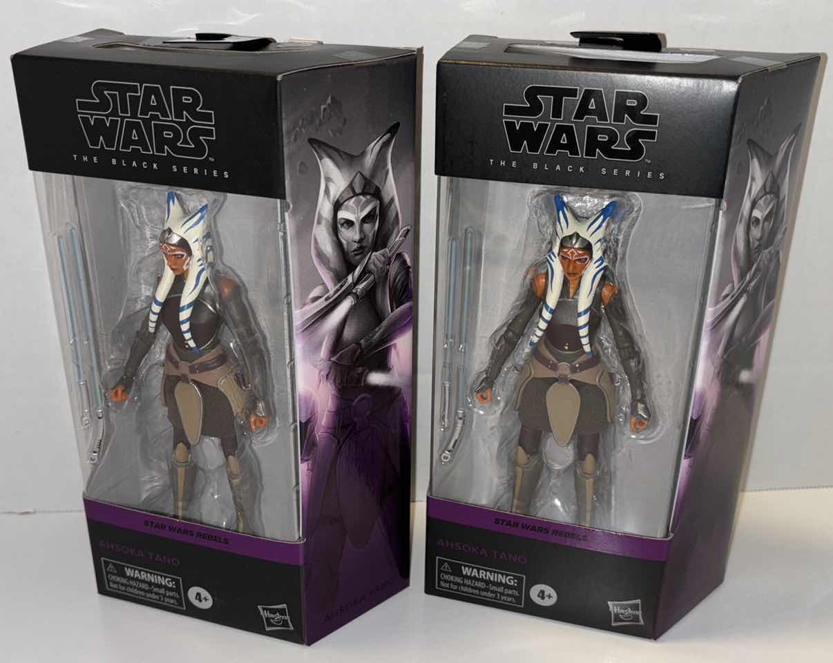 Photo 1 of NEW 2-PACK HASBRO STAR WARS THE BLACK SERIES ACTION FIGURE & ACCESSORIES, STAR WARS REBELS “AHSOKA TANO”