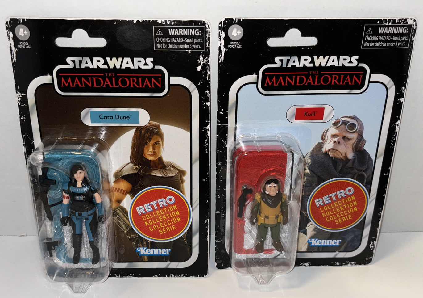 Photo 1 of NEW 2-PACK HASBRO KENNER STAR WARS THE RETRO COLLECTION ACTION FIGURE &
ACCESSORIES, THE
MANDALORIAN- “CARA DUNE & KUIIL”