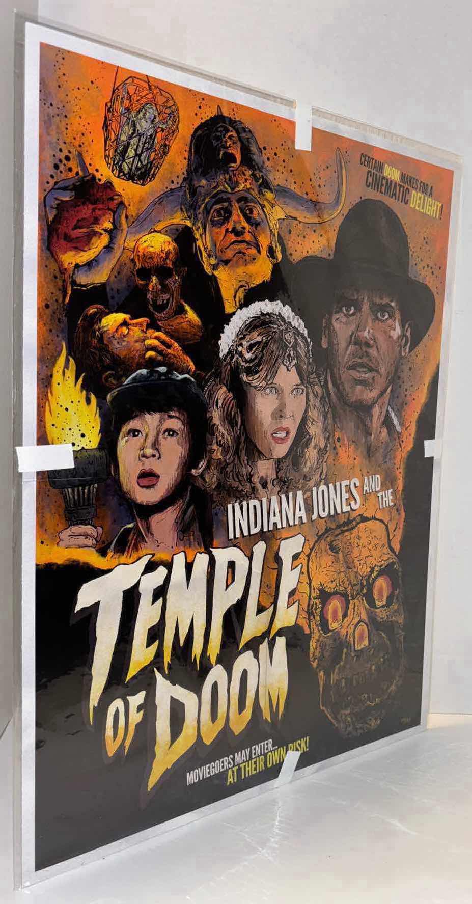 Photo 2 of NEW ACME ARCHIVES DIRECT INDIANA JONES “CERTAIN DOOM” BY JJ LENDL 18” X 24” LITHOGRAPH UNFRAMED PRINT, INCLUDES CERTIFICATE OF AUTHENTICITY (#64 OF 250)