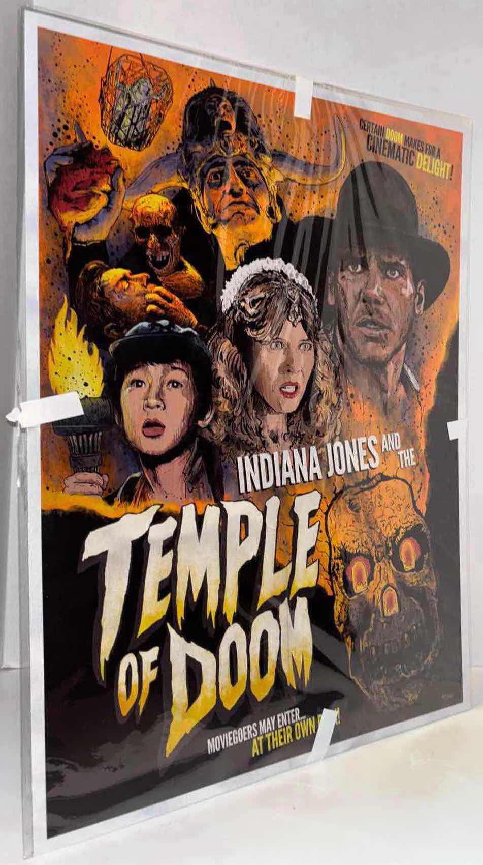 Photo 2 of NEW ACME ARCHIVES DIRECT INDIANA JONES “CERTAIN DOOM” BY JJ LENDL 18” X 24” LITHOGRAPH UNFRAMED PRINT, INCLUDES CERTIFICATE OF AUTHENTICITY (#60 OF 250)