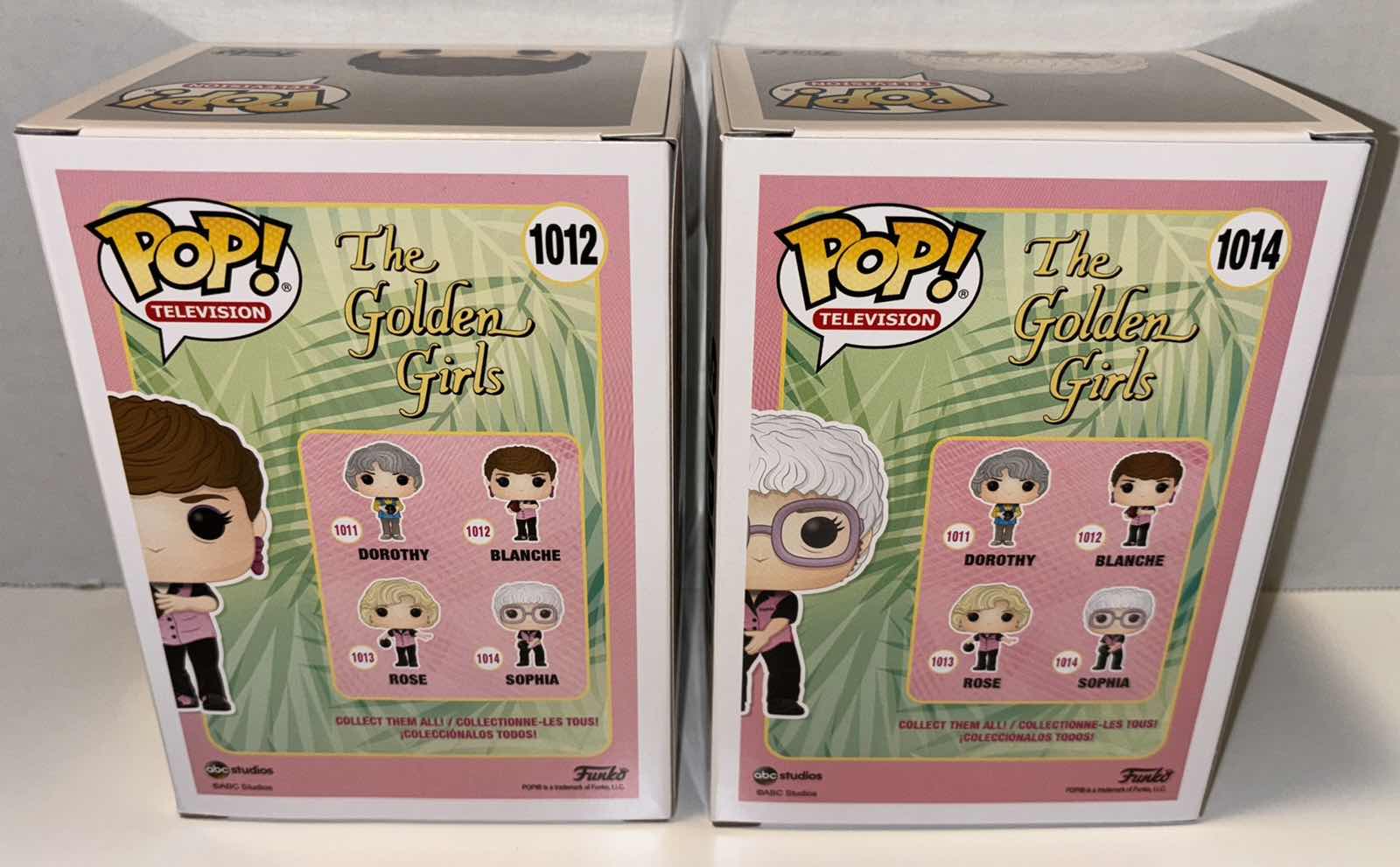 Photo 3 of NEW 2-PACK FUNKO POP! TELEVISION VINYL FIGURE, THE GOLDEN GIRLS #1012 “BLANCHE BOWLING” & #1014 “SOPHIA BOWLING”