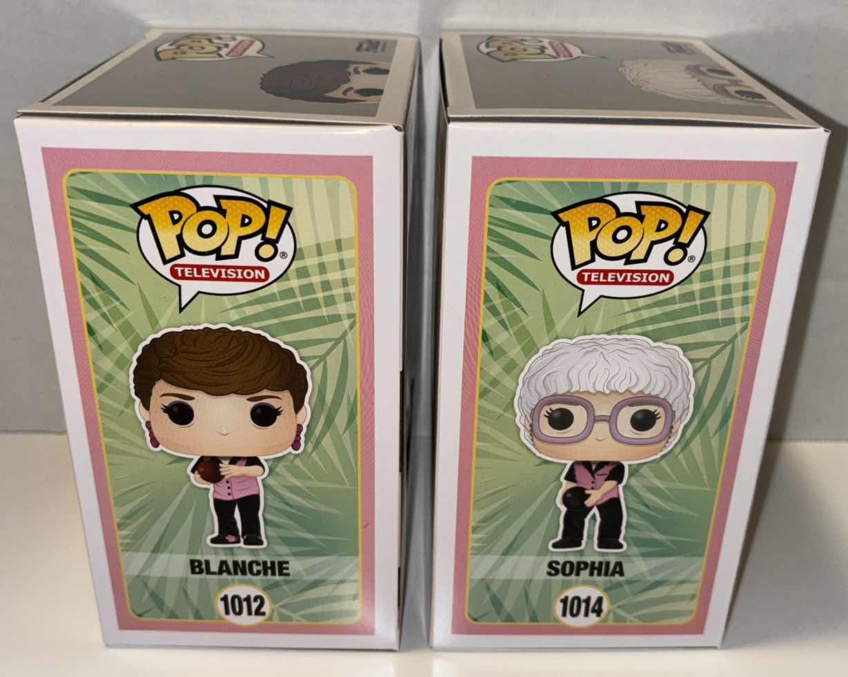 Photo 2 of NEW 2-PACK FUNKO POP! TELEVISION VINYL FIGURE, THE GOLDEN GIRLS #1012 “BLANCHE BOWLING” & #1014 “SOPHIA BOWLING”