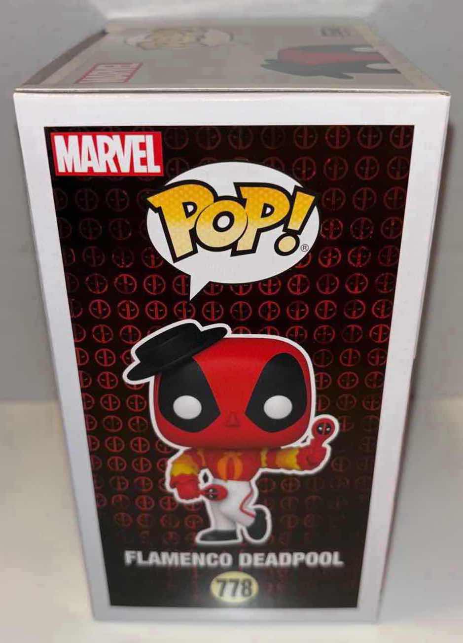 Photo 2 of NEW FUNKO POP! MARVEL DEADPOOL BOBBLEHEAD FIGURE, #778 “FLAMENCO DEALPOOL”