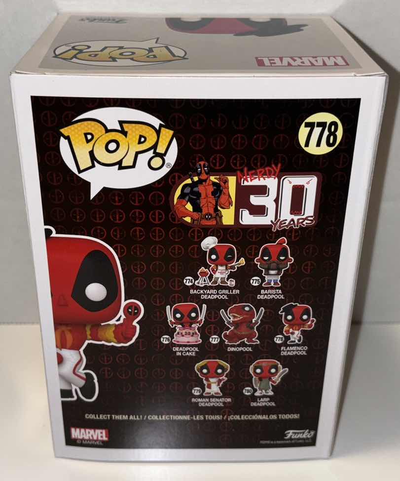 Photo 3 of NEW FUNKO POP! MARVEL DEADPOOL BOBBLEHEAD FIGURE, #778 “FLAMENCO DEALPOOL”