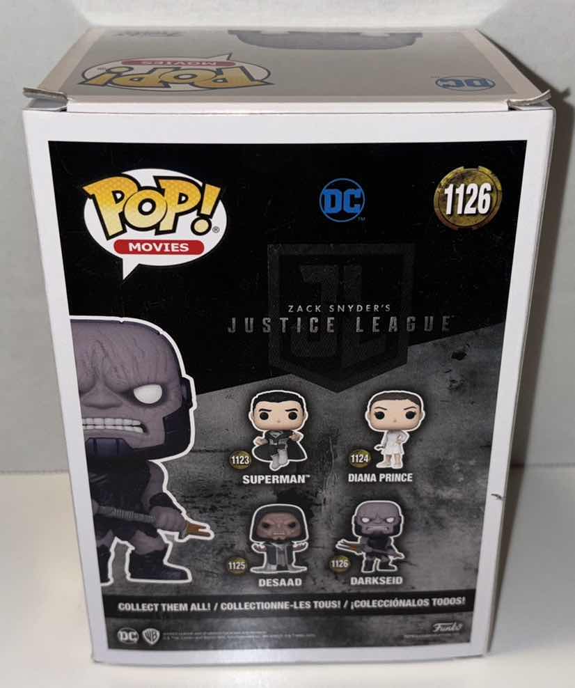 Photo 3 of NEW FUNKO POP! MOVIES VINYL FIGURE, ZACK SNYDER’S JUSTICE LEAGUE #1126 “DARKSEID”