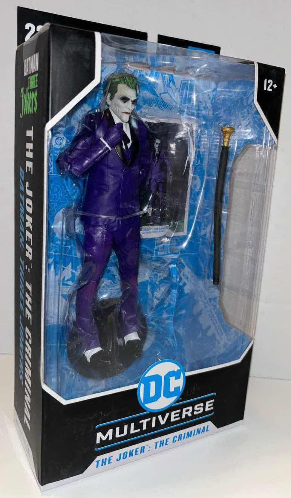 Photo 1 of NEW MCFARLANE TOYS DC MULTIVERSE ACTION FIGURE & ACCESSORIES, BATMAN:
THREE JOKERS "THE JOKER: THE CRIMINAL"