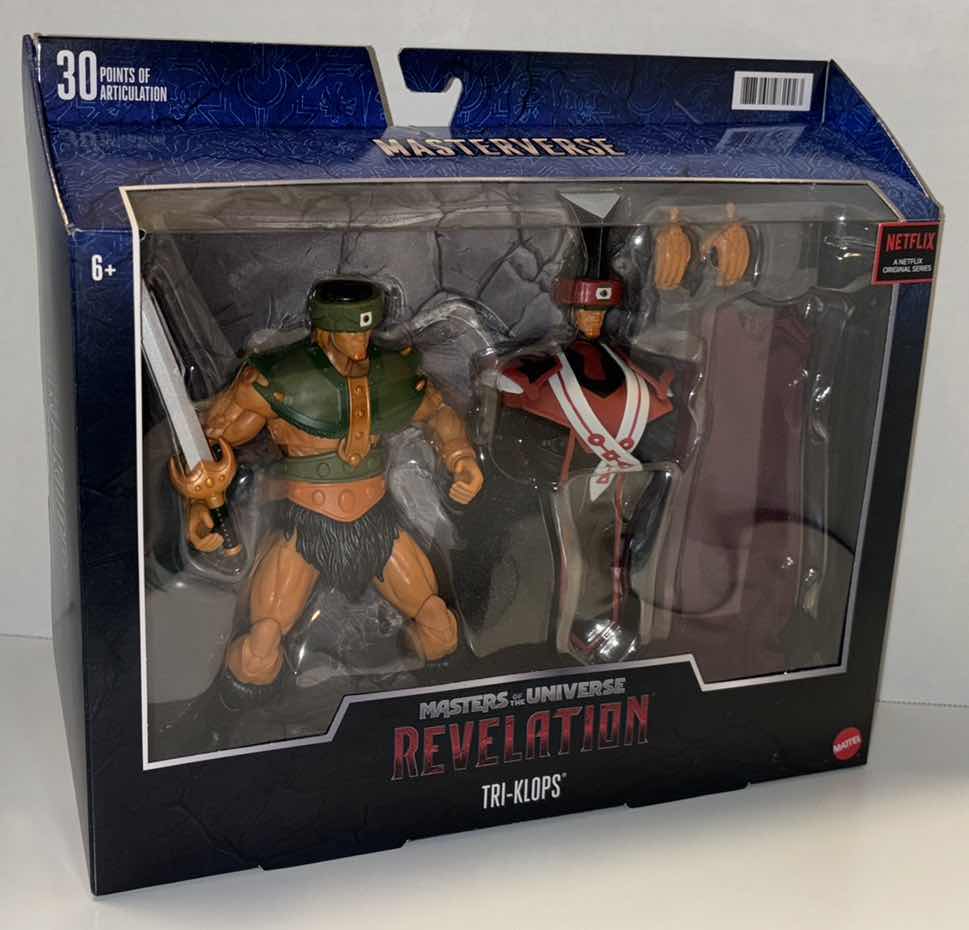 Photo 1 of NEW MATTEL MASTERS OF THE UNIVERSE REVELATION ACTION FIGURE & ACCESSORIES, “TRI-KLOPS”