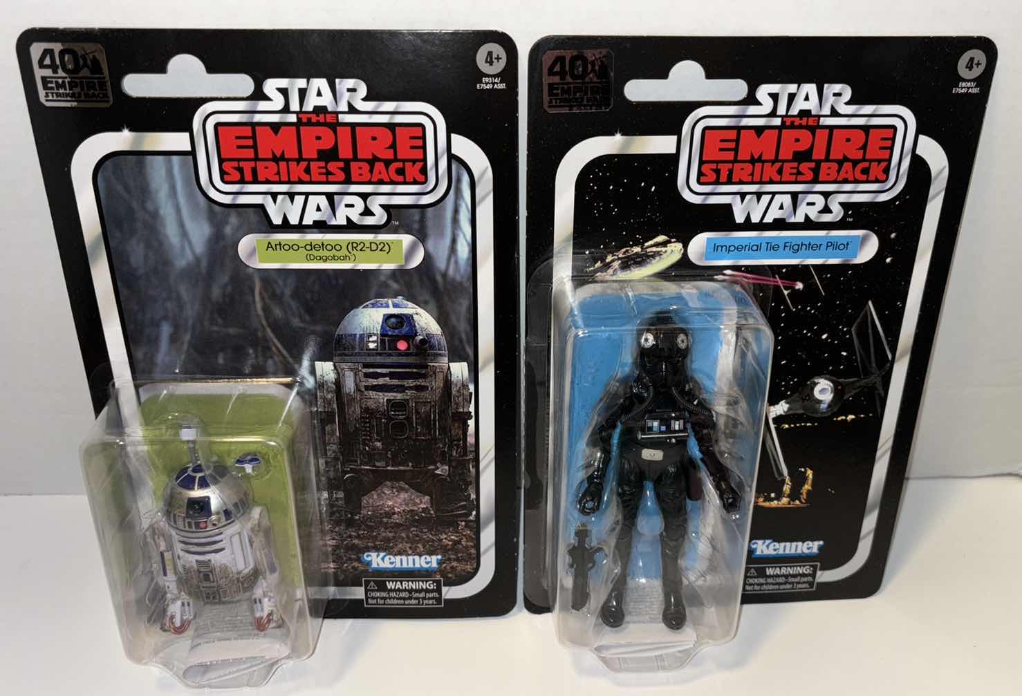 Photo 1 of NEW 2-PACK HASBRO KENNER STAR WARS THE EMPIRE STRIKES BACK 40TH ANNIVERSARY ACTION FIGURE & ACCESSORIES “ARTOO-DETOO (R2-D2 DAGOBAH)” & “IMPERIAL TIE FIGHTER PILOT”