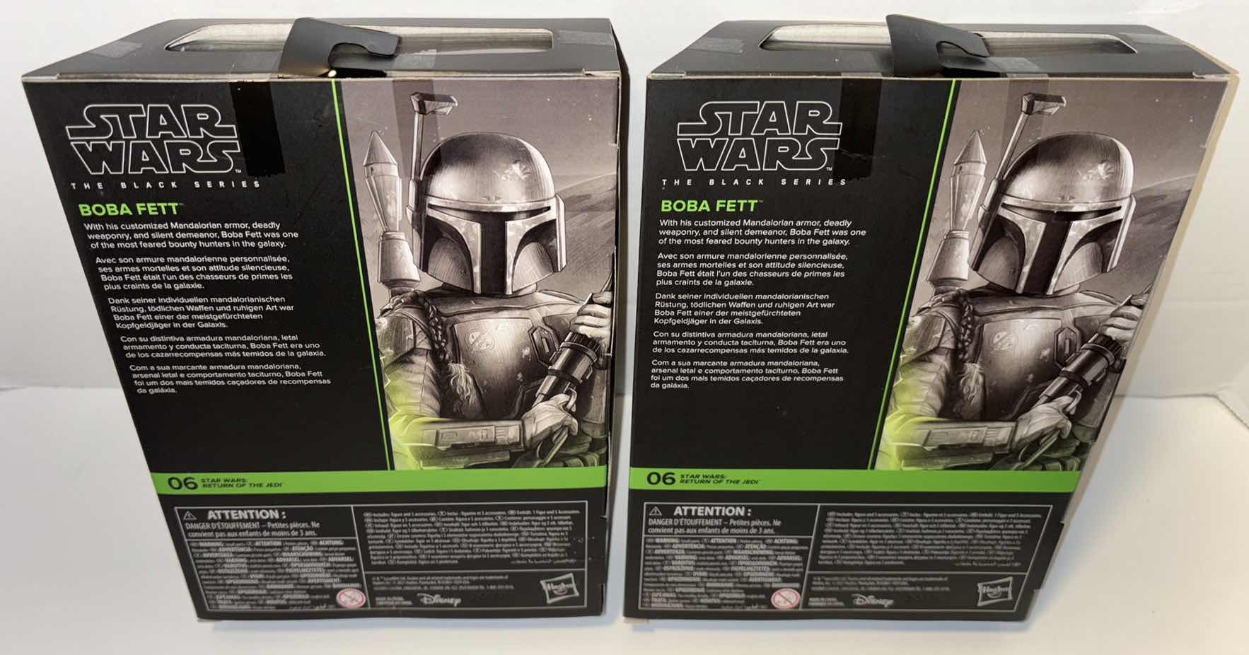 Photo 2 of NEW 2-PACK HASBRO STAR WARS THE BLACK SERIES ACTION FIGURE & ACCESSORIES, RETURN OF THE JEDI "BOBA FETT"