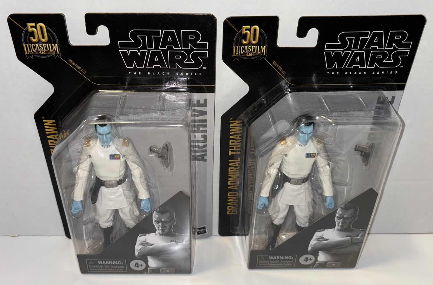 Photo 1 of NEW 2-PACK HASBRO KENNER STAR WARS THE BLACK SERIES ARCHIVE 50TH ANNIVERSARY 6” ACTION FIGURE & ACCESSORIES “GRAND ADMIRAL THRAWN”