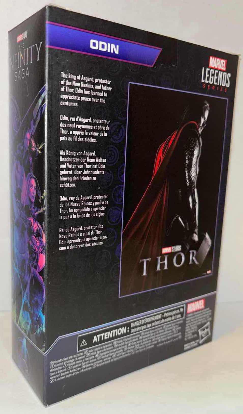 Photo 3 of NEW 6-PACK CASE HASBRO MARVEL LEGENDS SERIES THOR ACTION FIGURE &
ACCESSORIES, THE INFINITY SAGA
"ODIN"